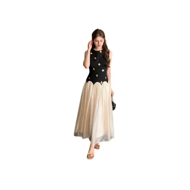 XIANSINIAO Sleeveless Dress Women's-0