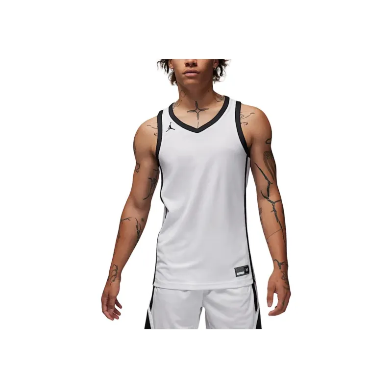 Jordan SS24 DRI FIT Basketball Jersey Men's Team White-1