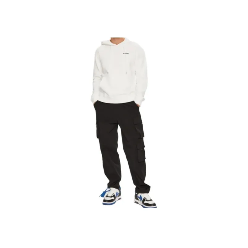 Off- Logo-print Drawstring Hoodie-4