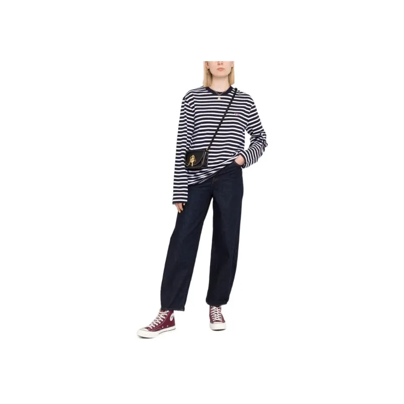 Maison Kitsune T Shirts Women's Navy-1