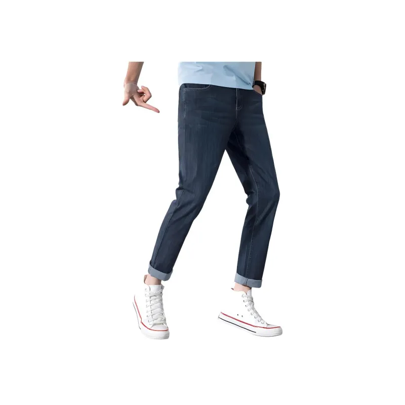 Red bean Jeans Men Dark Blue-3
