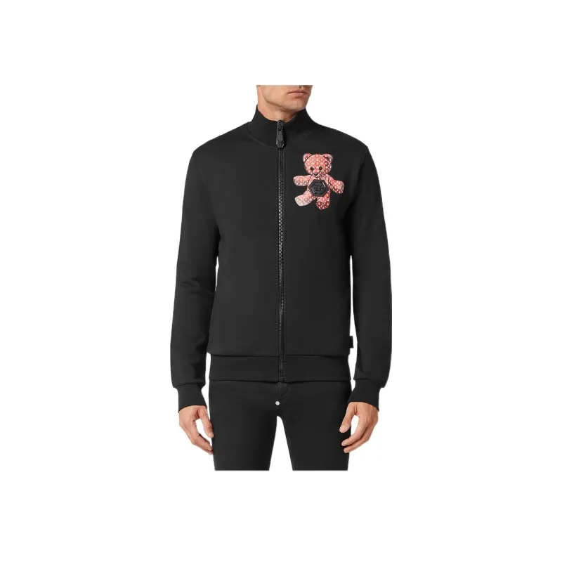 PHILIPP PLEIN Teddy Bear Zip up Sweatshirt-1