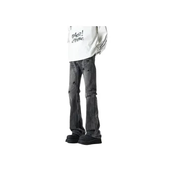 WARNING LIGHT Jeans Unisex Black
