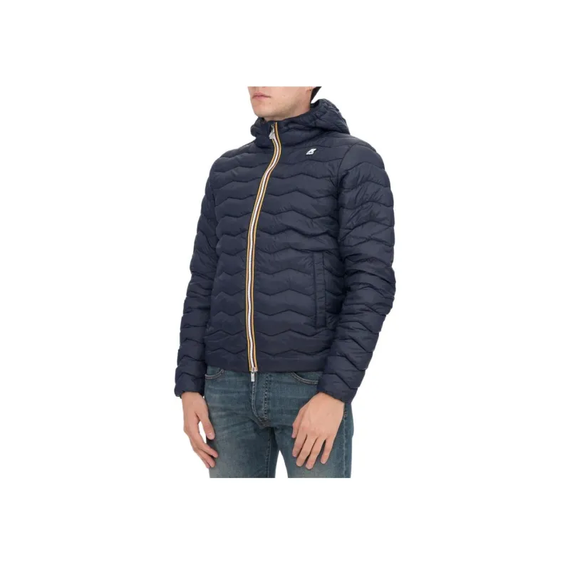K WAY Logo patch Hooded Padded Jacket-1