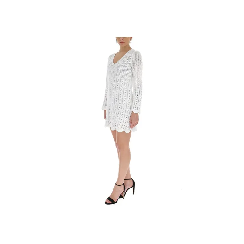 See By Chloe Long-Sleeved Dresses Women's White-2