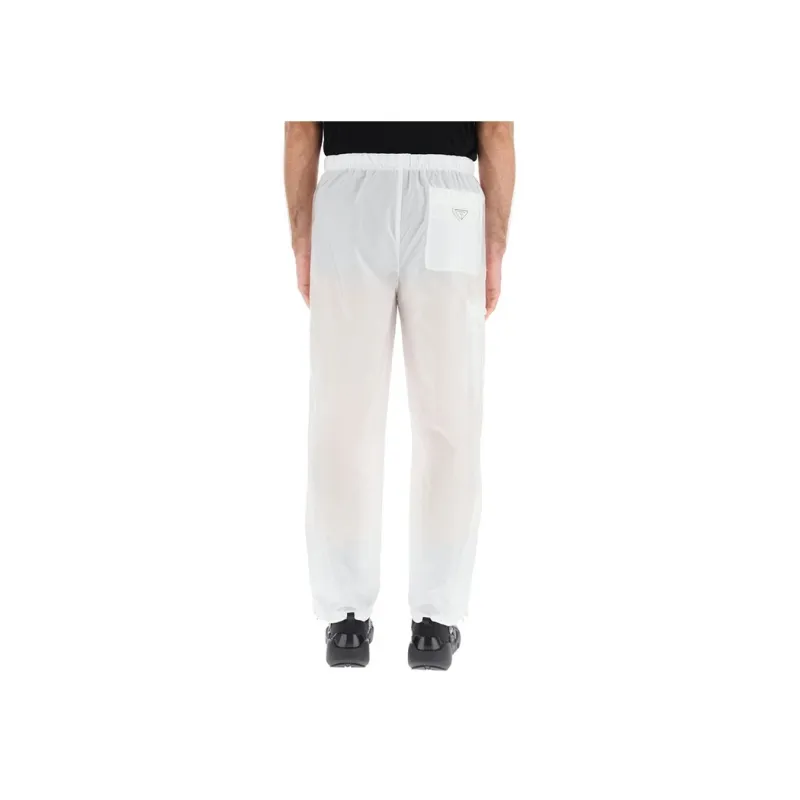 PRADA Knitted Sweatpants Men White-1