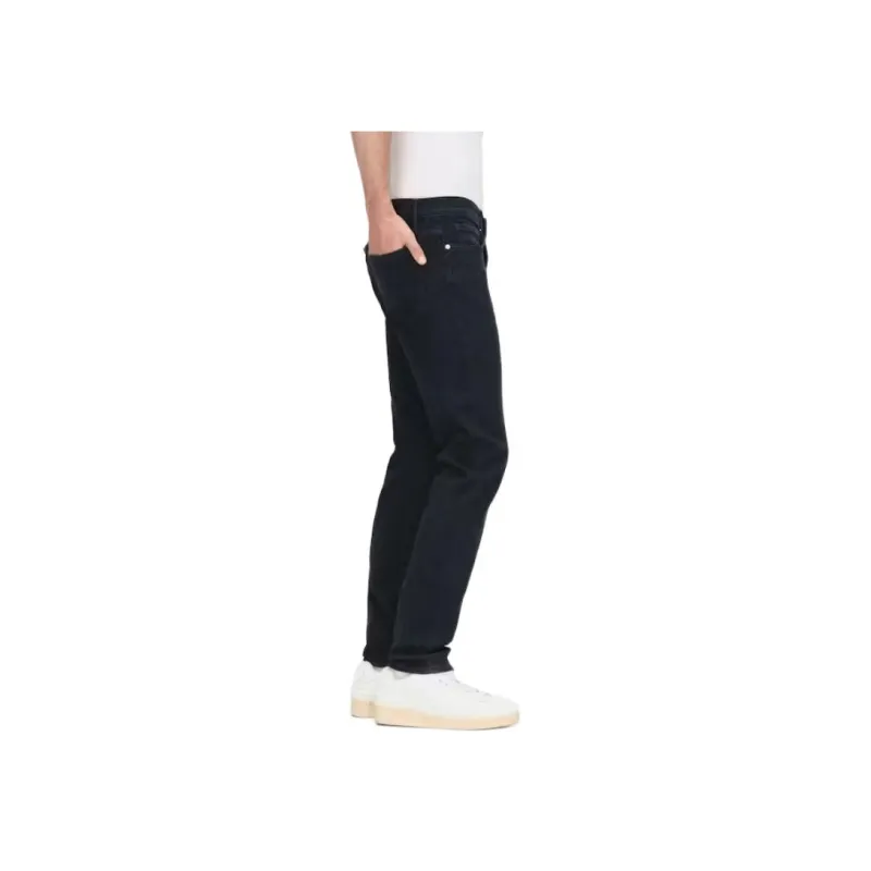 FRAME Logo Patch Straight Leg Jeans-4
