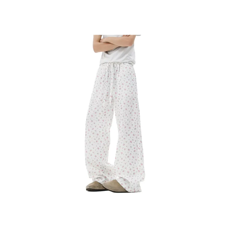 UPZCY Casual Pants Unisex White-4