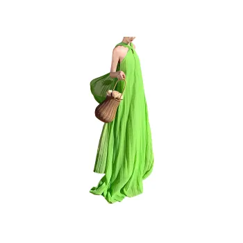 Wbwq Sleeveless Dresses Women's Green