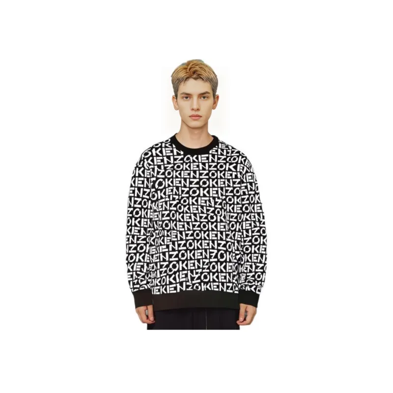 KENZO SS22 Sport Monogram Sweater Black-4