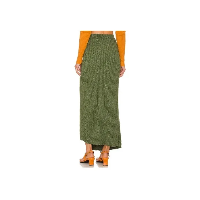 FREE PEOPLE Casual Long Skirts Women's Green-1