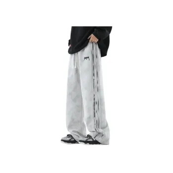 MIIRACER Casual Pants Unisex Dark Red