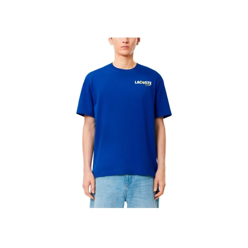 LACOSTE Graphic print Cotton T shirt-3