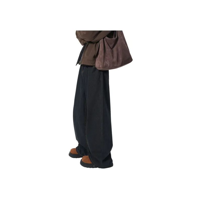 QOTRIOCK Jeans Unisex Black-4