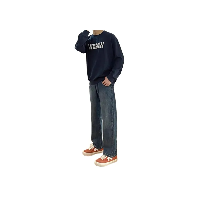 KVIV Jeans Men's Vintage Blue Gray-2