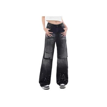 Beam Mix With Kimchi Jeans Unisex Black