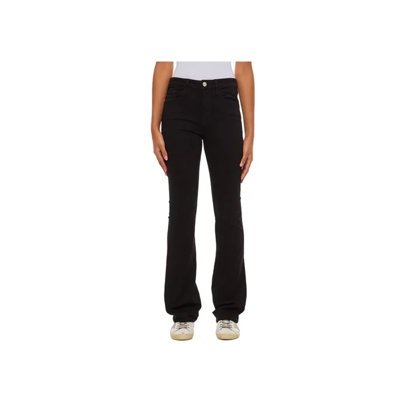 FRAME Sylvie Slender High rise Straight Jeans-1