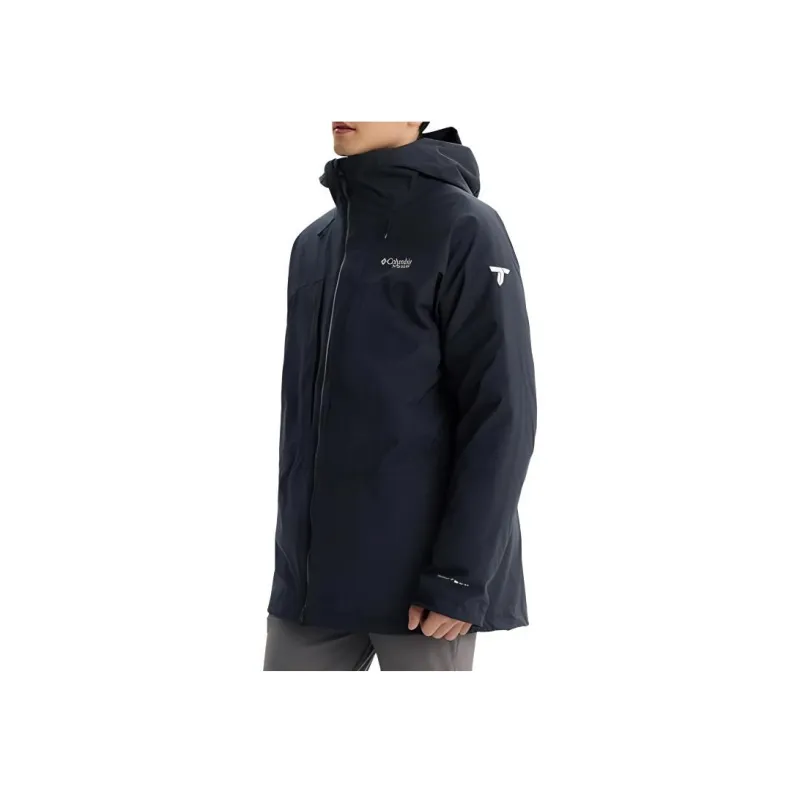 Columbia Winter Skiing And Paragliding Waterproof And Windproof To Keep Warm Windbreaker Jacket Men's Black-0