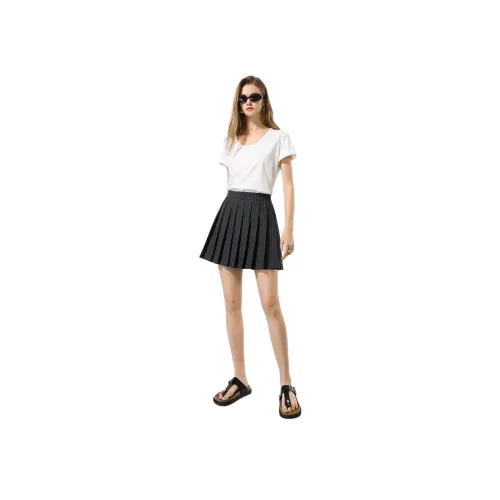 Bethine 다크그레이 여성 캐주얼 숏 스커트