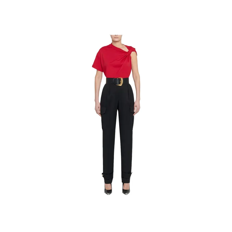 Alexander McQueen Crop Tops Women's Red-2