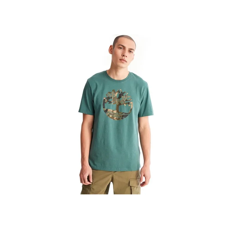 Timberland T Shirt Men's Blue Green-2