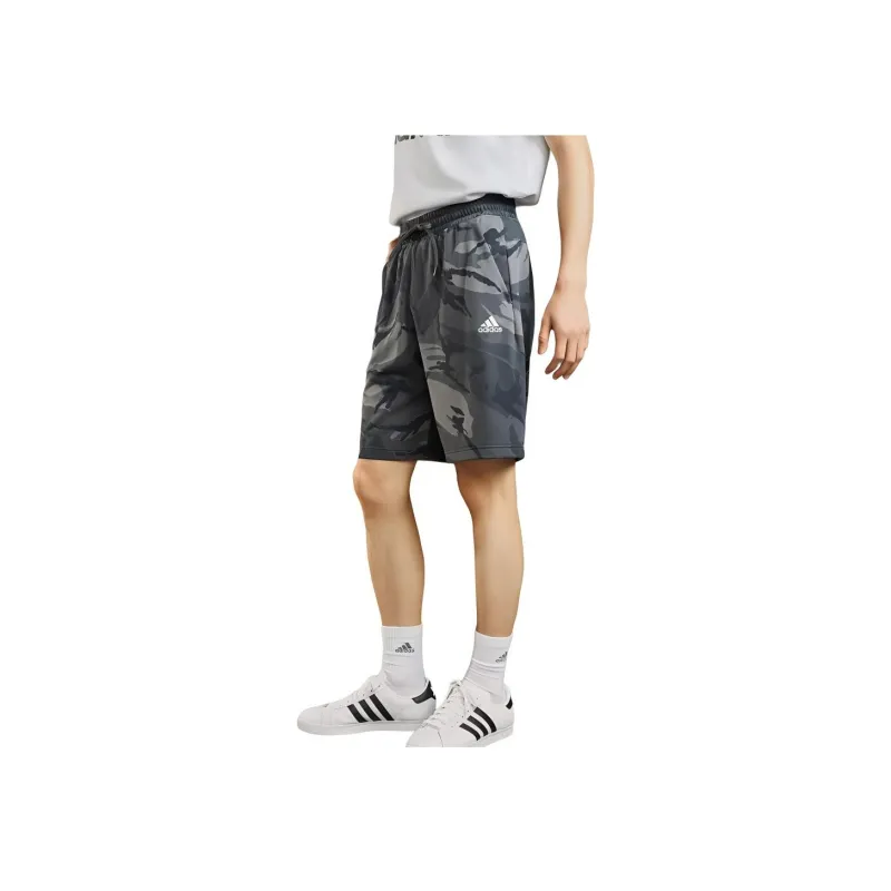 Adidas ESSENTIALS CAMOUFLAGE SHORTS Casual Shorts Unisex Solid Dark Gray-4