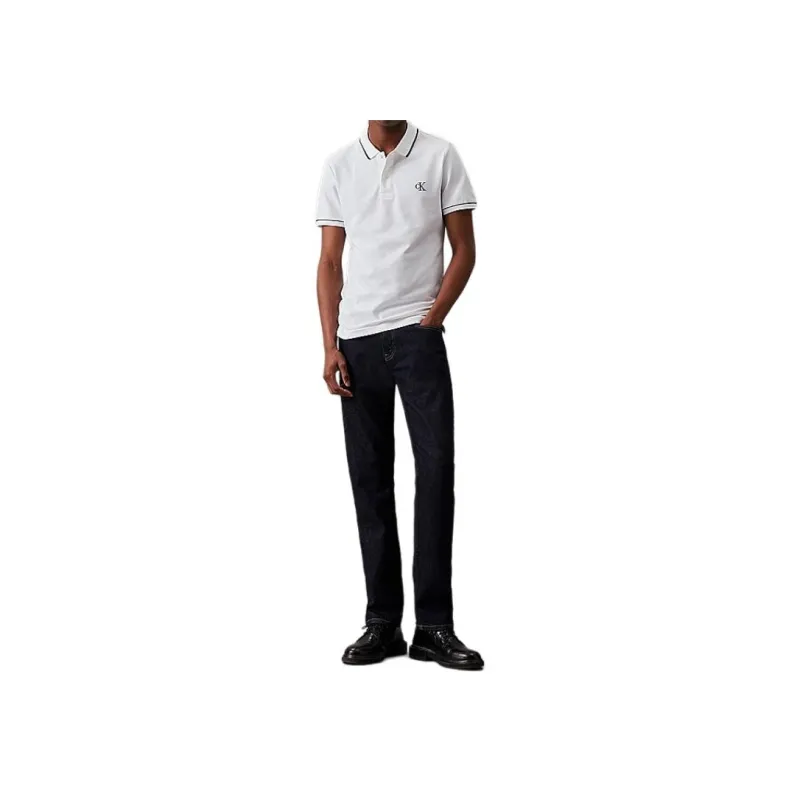 Calvin Klein Polo Shirts Men White-4