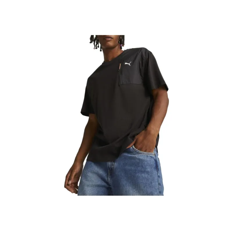 PUMA OPEN ROAD T Shirts Men Black-3
