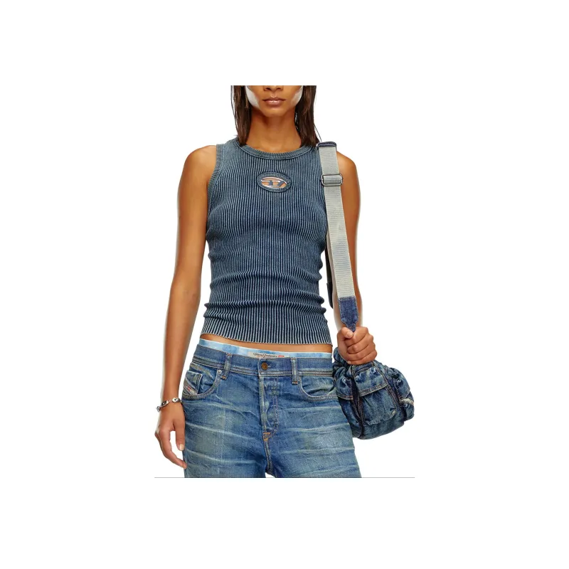 DIESEL Anchor Tank Top 'Dark Blue'-1