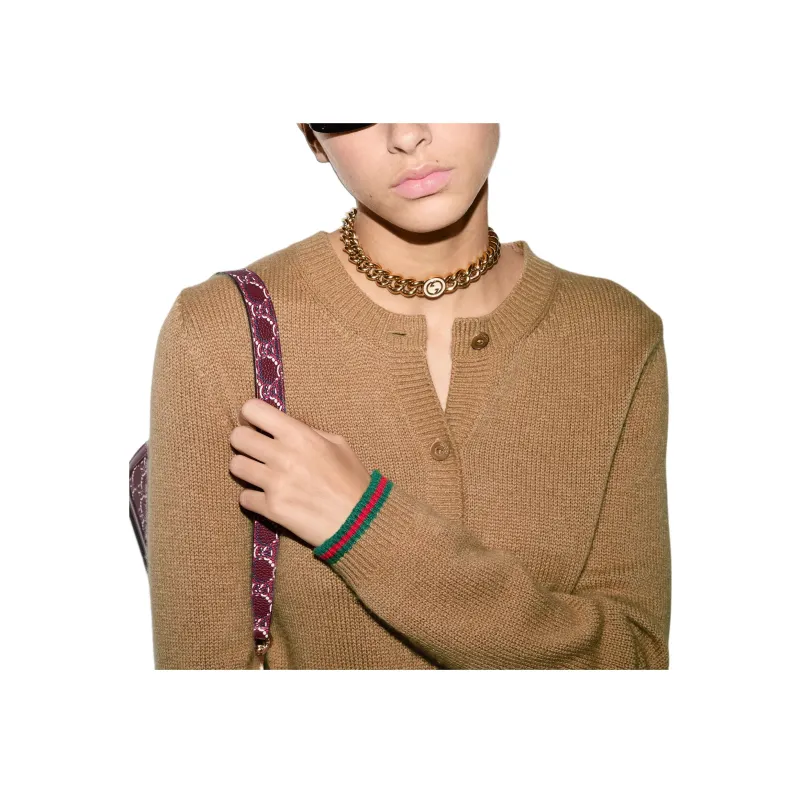 GUCCI Web Detailed Cardigan-5
