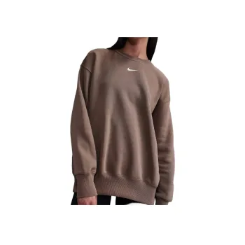 Nike Sportswear Phoenix FleeceSwoosh Sweatshirt Women's Mink Brown/Canvas