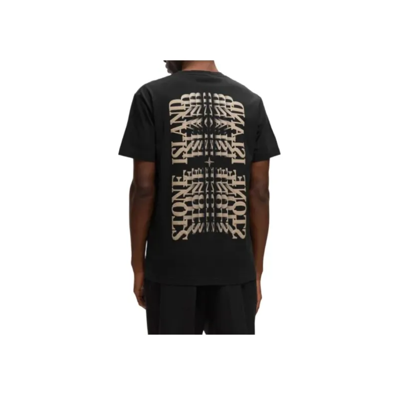 STONE ISLAND T Shirt Men's Black-4