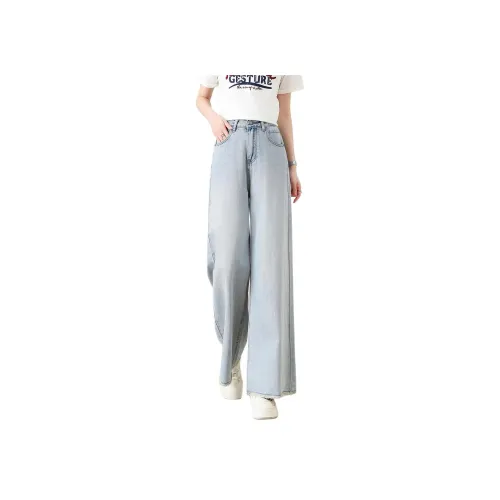 XIRAN 블루 여성 청바지