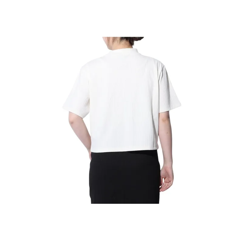 PUMA Drop Shoulder Sleeve T Shirt Women's Ecru-2