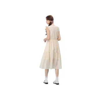 ZIHAN Sleeveless Dress Women's Beige