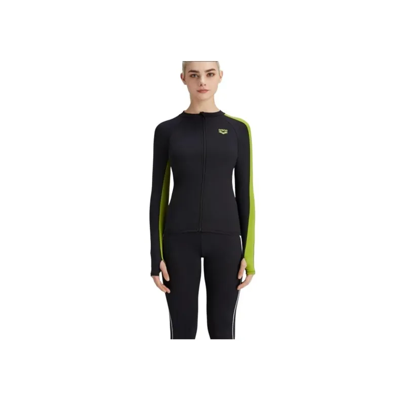 Arena Two Piece Swimsuit Women's Black Green-4