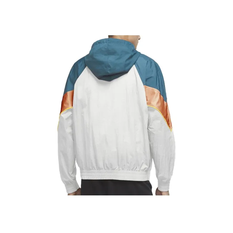 Nike Jackets Men Blue & White & Orange-4