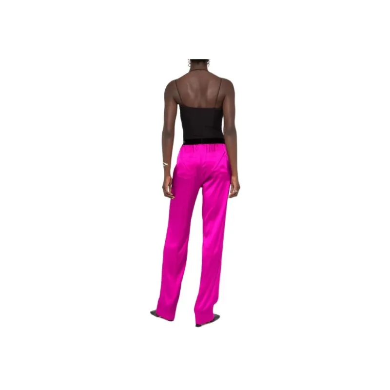 TOM FORD Logo patch Straight leg Trousers-2