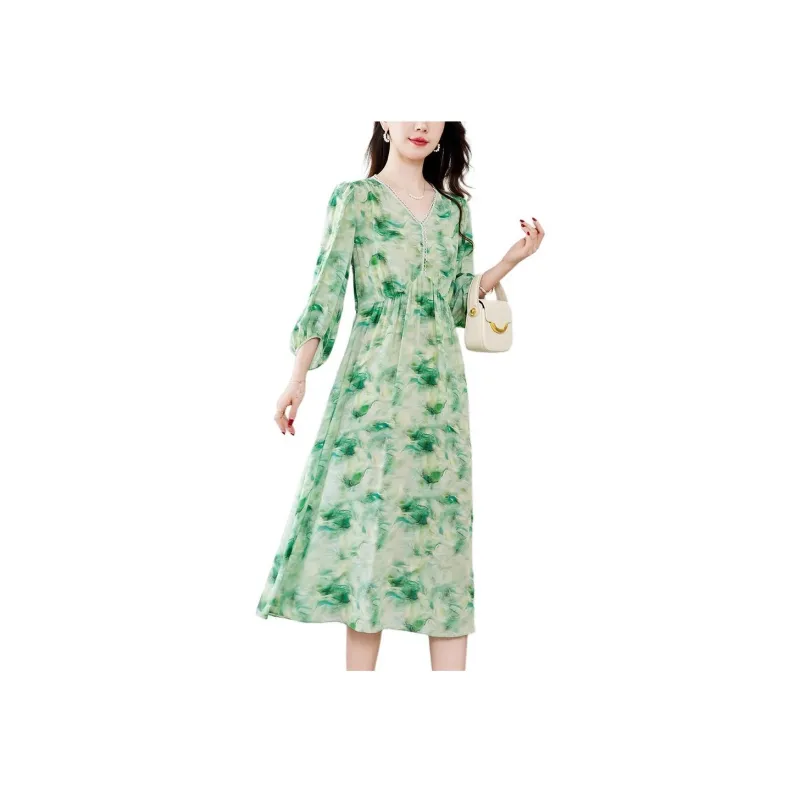 Ink Beauty SS24 Long Sleeved Dresses Women's Multicolor-1