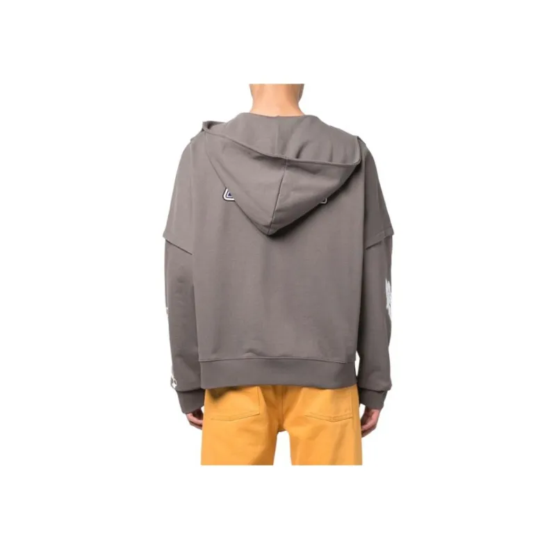WE11DONE Logo print Cotton Jumper-5