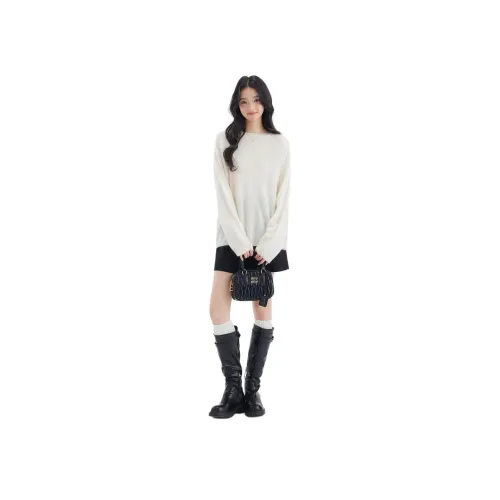 DEAR DEER PUFF 여성 캐시미어 스웨터