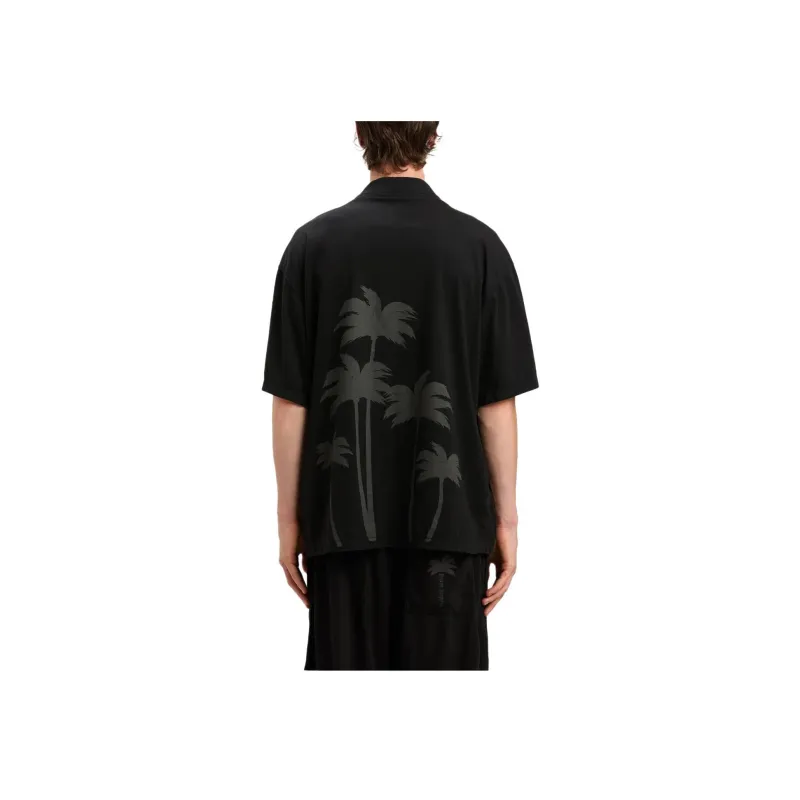PALM ANGELS Palms Short Sleeved Bowling Shirt-3
