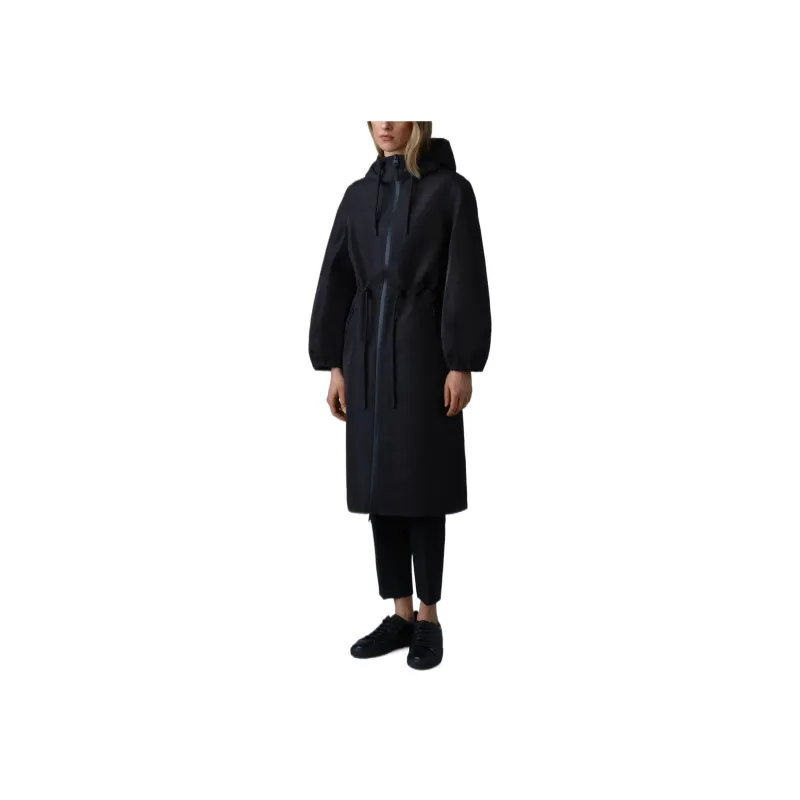 MACKAGE Trench Coat Unisex Black-1
