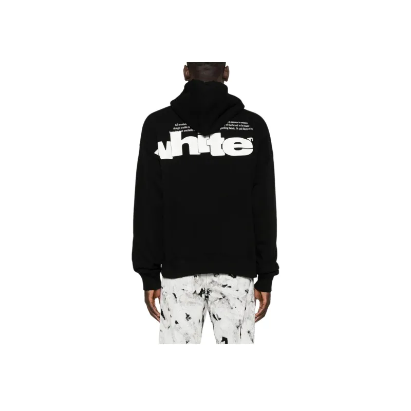 OFF WHITE Shared Logo Cotton Hoodie-2