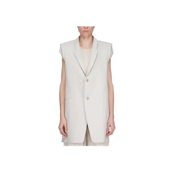 RICK OWENS Hollywood Dirt Tailored Sleeveless Waistcoat