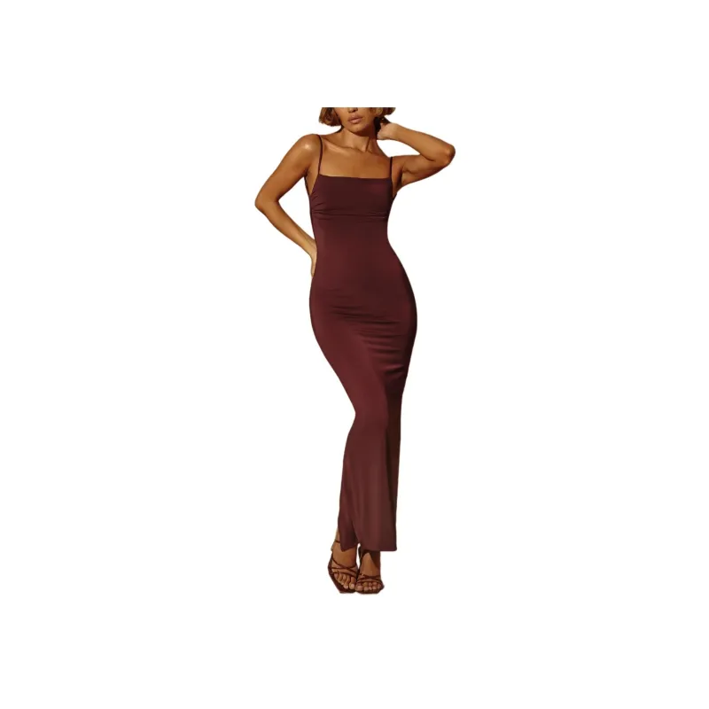 OH POLLY RYATT Slip Dresses Women's Brown/Brown-0