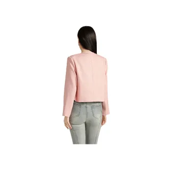 SMEN Cropped Coats Women's Fairy Tale Pink