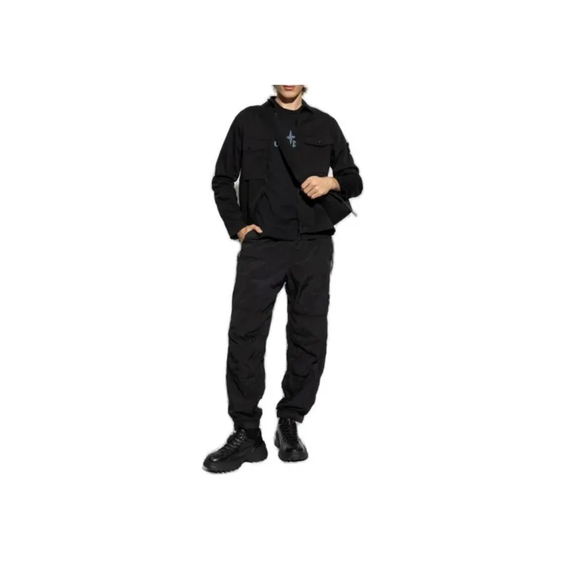 STONE ISLAND Logo patch Elasticated waist Track Pants-2