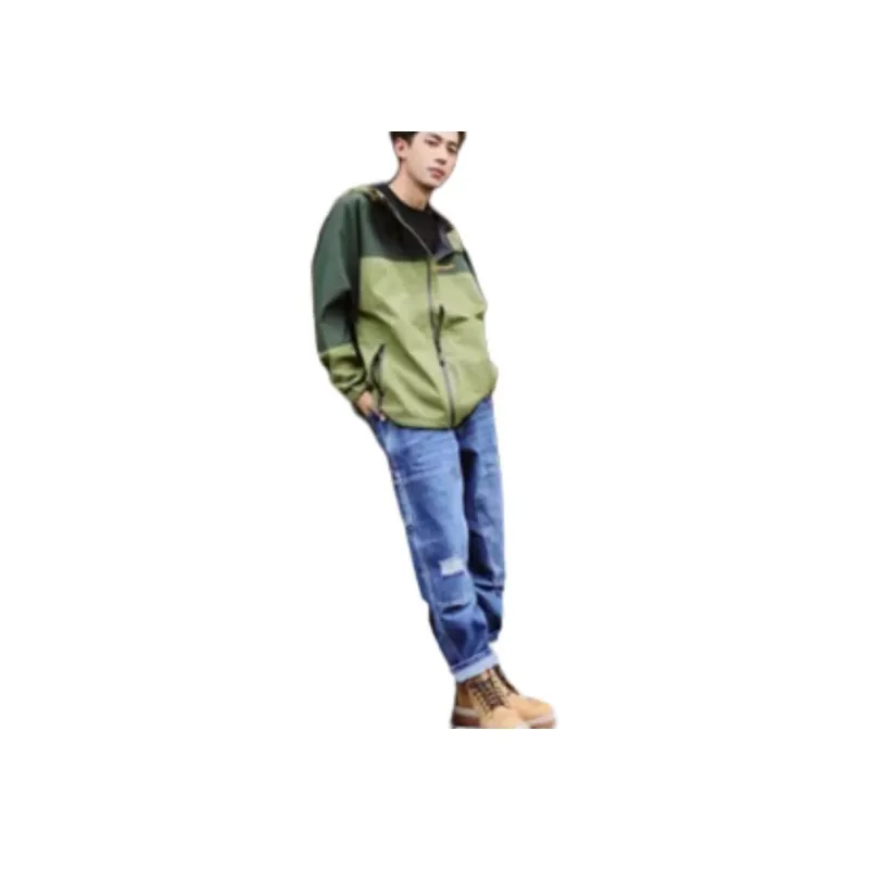 Timberland Outdoor Hiking Waterproof And Windproof Windbreaker Jacket Unisex Green-4