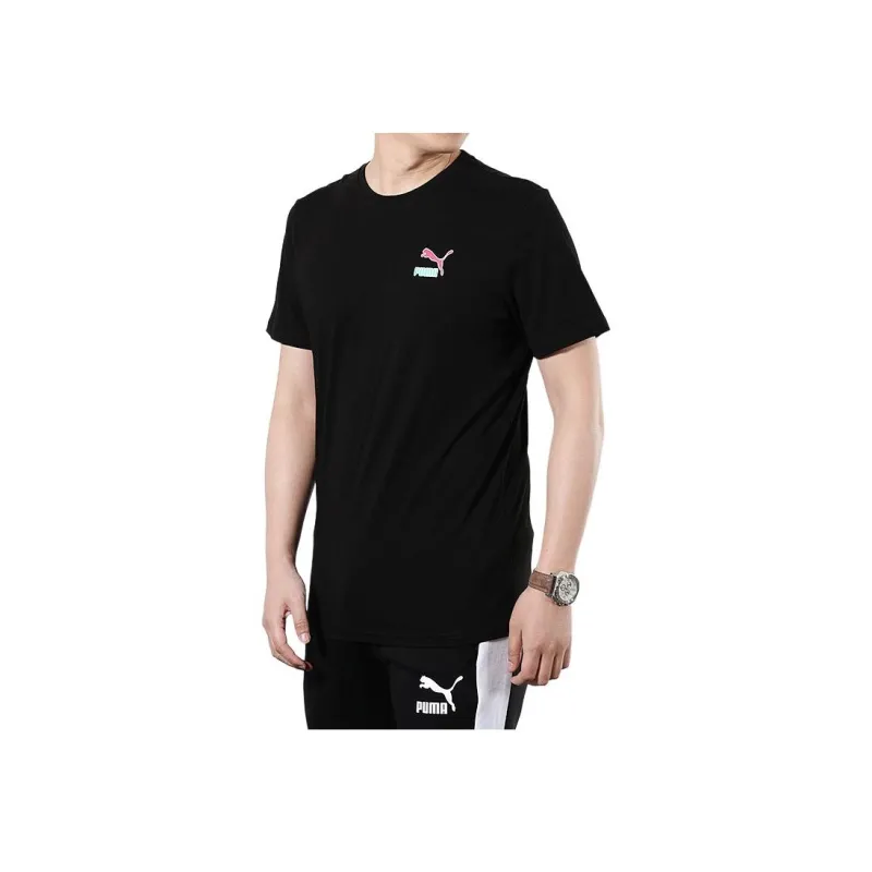 PUMA T Shirts Men Black-3